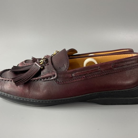 Tod's Brown Leather Tassel Loafers - Picture 5 of 12